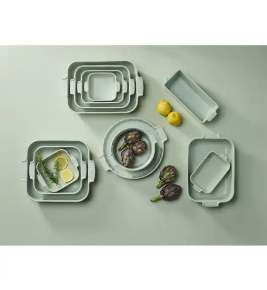 PEUGEOT | APPOLIA Naczynie do zapiekania, 22,5x22,5x7 cm, jasnozielone