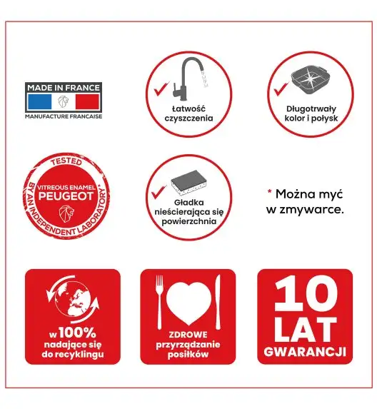 PEUGEOT | APPOLIA Naczynie do zapiekania, 29,5x29,5x8 cm, jasnozielone