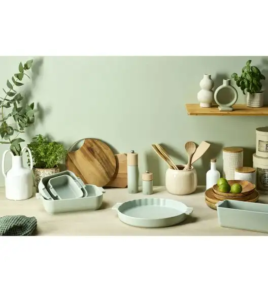 PEUGEOT | APPOLIA Naczynie do zapiekania, 29,5x29,5x8 cm, jasnozielone