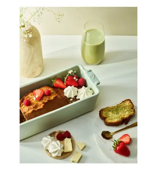 PEUGEOT | APPOLIA Naczynie do zapiekania keksówka na chleb 26x11x9 cm, jasnozielone