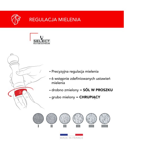 PEUGEOT PARIS Młynek do soli 30 cm czekolada u-select