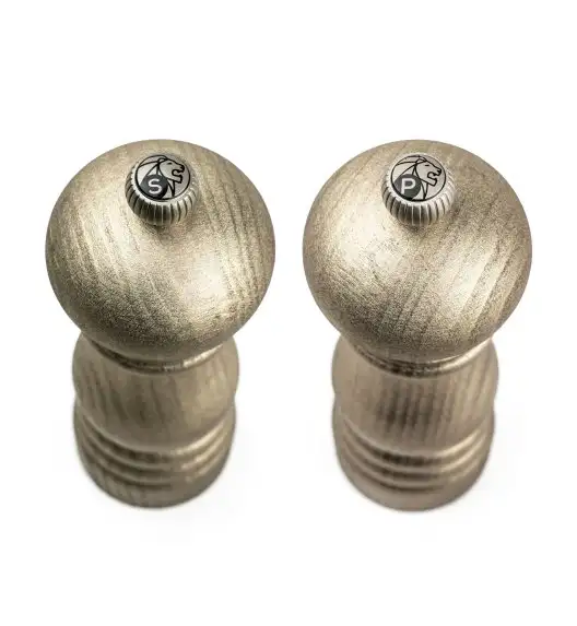 PEUGEOT GOLDEN PARIS Zestaw młynków do pieprzu i soli 18 cm złote