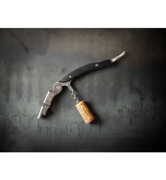 PEUGEOT MALBEC Trybuszon korkociąg otwieracz do wina 13 cm czarny