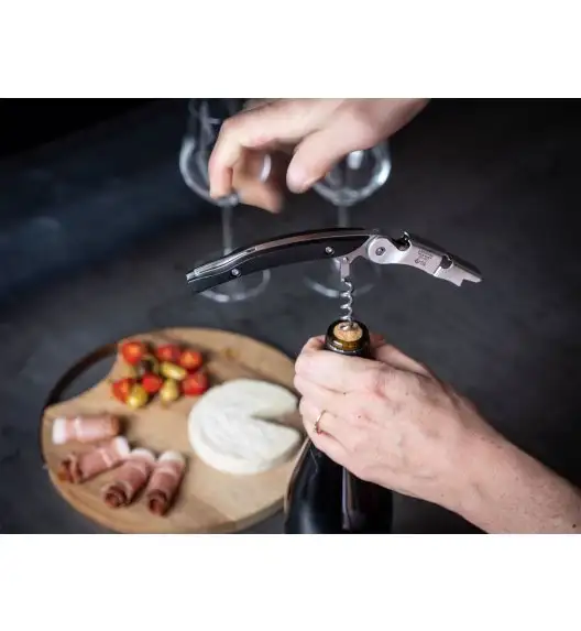 PEUGEOT MALBEC Trybuszon korkociąg otwieracz do wina 13 cm czarny