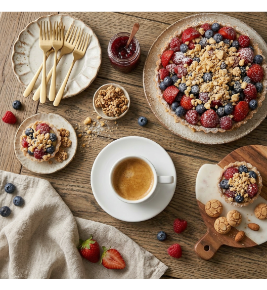 LUBIANA ANKARA Filiżanka do espresso 100 ml ze spodkiem 12 cm x 12 sztuk | biała porcelana luz