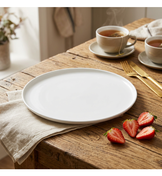 LUBIANA ANKARA | Talerz obiadowy 26 cm x 6 sztuk | biała porcelana luz 