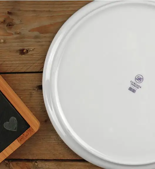 LUBIANA ANKARA | Talerz obiadowy 26 cm x 12 sztuk | biała porcelana luz 