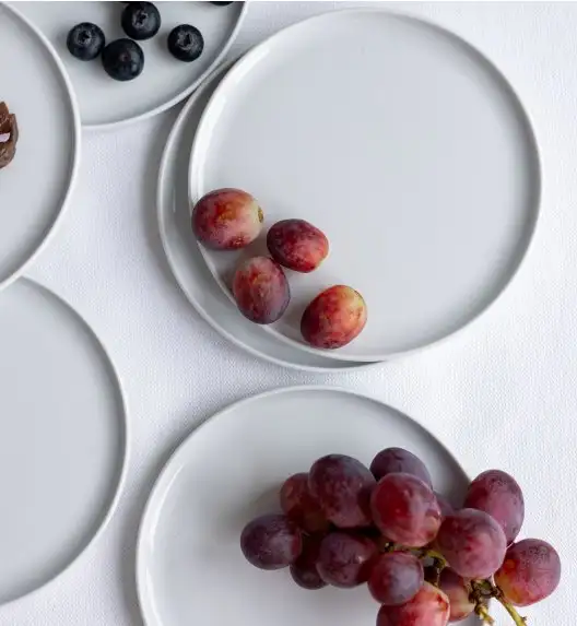 LUBIANA ANKARA | Talerz obiadowy 26 cm x 12 sztuk | biała porcelana luz 