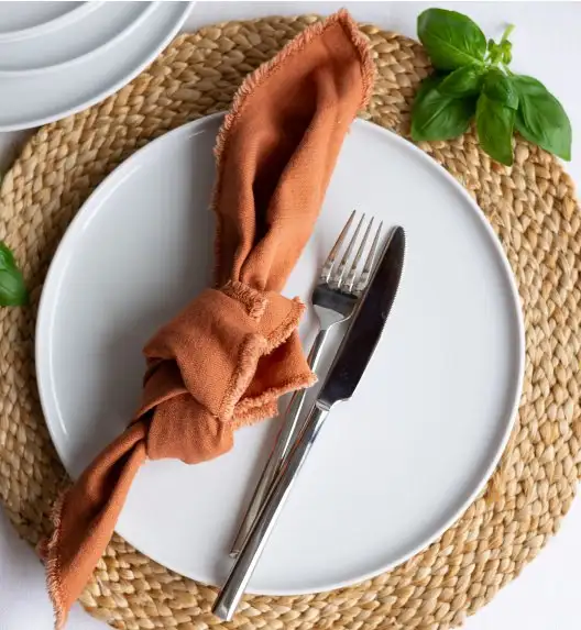 LUBIANA ANKARA | Talerz obiadowy 26 cm x 12 sztuk | biała porcelana luz 