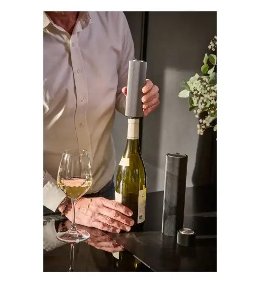 PEUGEOT PRESERVE Pompka próżniowa do wina butelek 14 cm aluminium