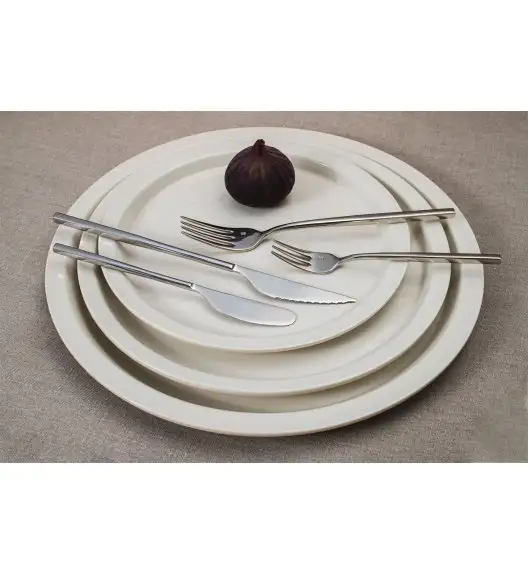 VERLO MILKWOOD Talerz płaski deserowy 22 cm, kość słoniowa