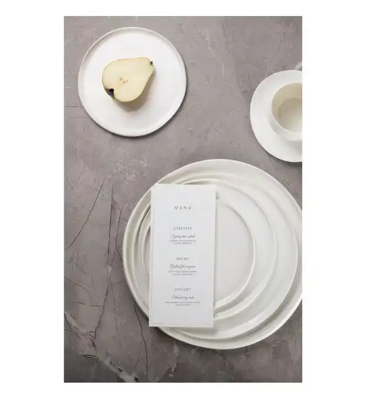 VERLO ETER CLOUD Talerz płaski deserowy 17 cm, kość słoniowa