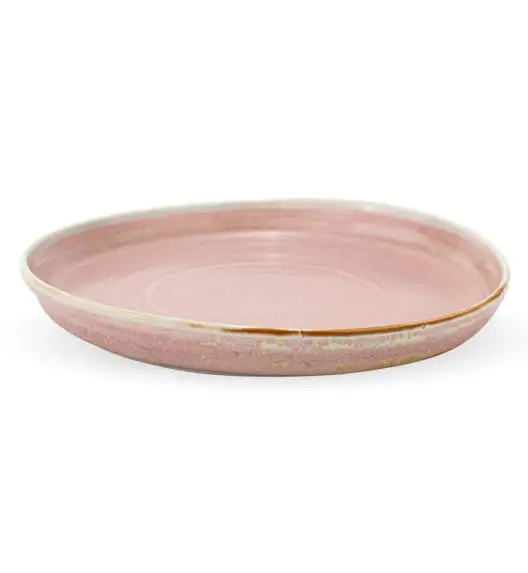VERLO RUSTIC REBORN Talerz płaski deserowy 23 cm, różowy