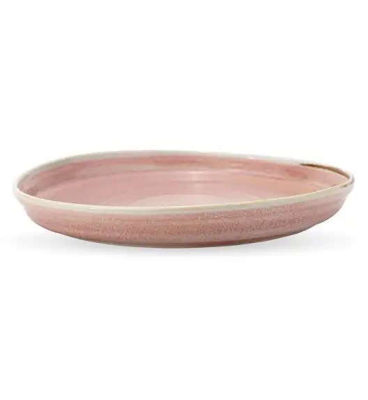 VERLO RUSTIC REBORN Talerz płaski deserowy 23 cm, różowy