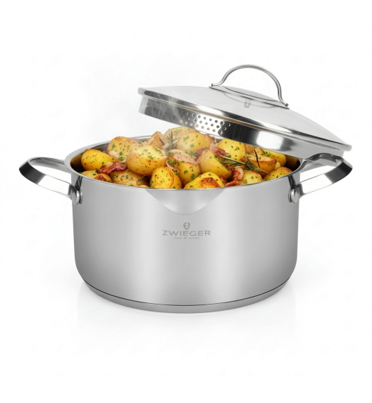 ZWIEGER VERON Garnek 5,6 l z pokrywką 24 cm / stal nierdzewna