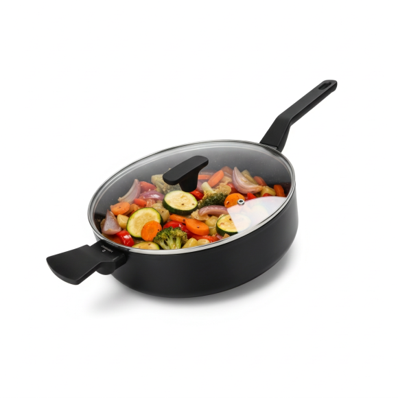 ZWIEGER VERON Patelnia wysoka 28 cm z pokrywką / PFLUON / non-stick 
