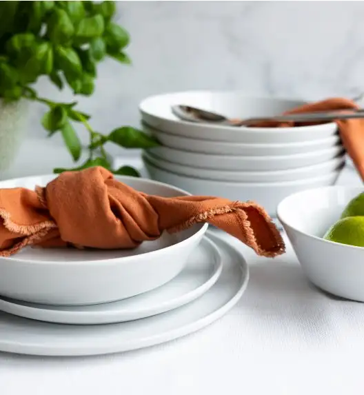 LUBIANA ANKARA | Serwis obiadowy 36 el dla 12 osób | biała porcelana  