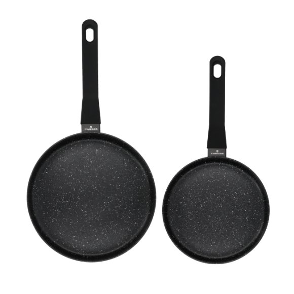 ZWIEGER VERON Komplet patelni 20, 28 cm + Pokrywki uniwersalne Tadar