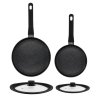 ZWIEGER VERON Komplet patelni 20, 28 cm + Pokrywki uniwersalne Tadar