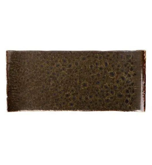 VERLO ALGA Półmis, talerz prostokątny 26x11,5 cm, ciemnozielony