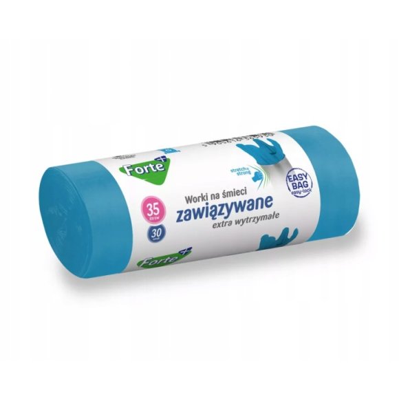 FORTE+ EASY-BAG Komplet 10x Worki na śmieci 35 L / 30 szt. / zawiązywane