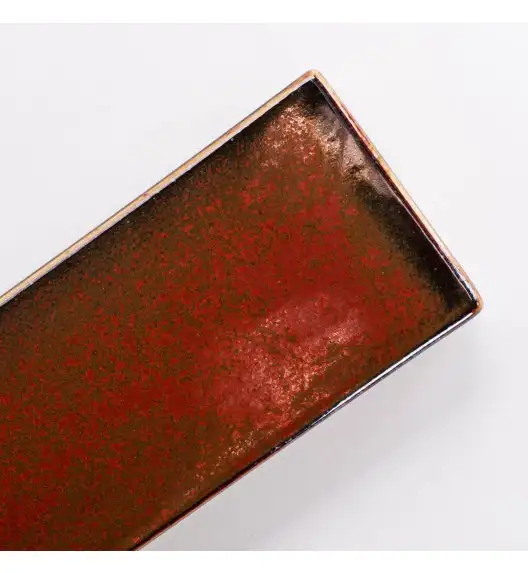 VERLO FLAME Półmis panel 30,5x7,5 cm prostokątny, ceglasty
