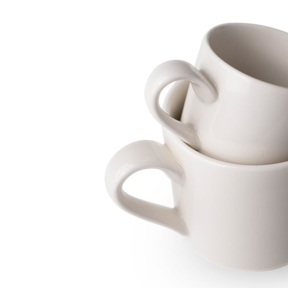 VERLO FORTE Filiżanka sztaplowana espresso 90 ml, kość słoniowa