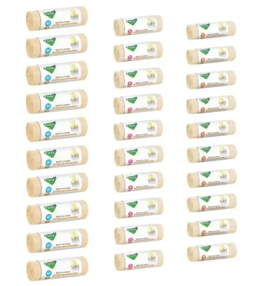 FORTE+ Komplet 10x Worki na śmieci 20 L | 20 szt. + 10x Worki na śmieci 35 L | 20 szt. + 10x Worki na śmieci 60L | 20 szt./ BIOkompostowalne