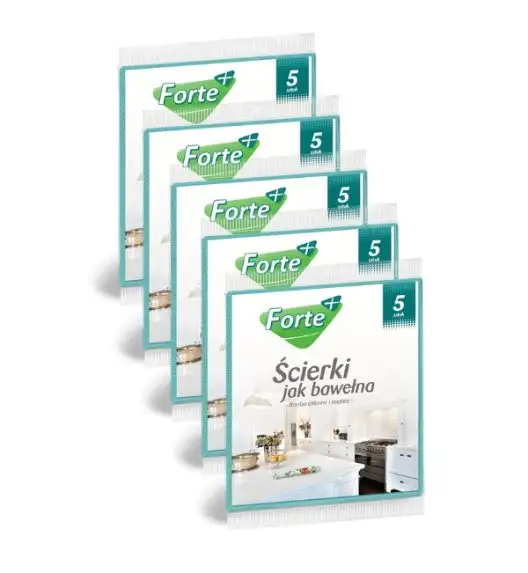 FORTE+ Komplet 5x Ścierki jak bawełna 5 szt.