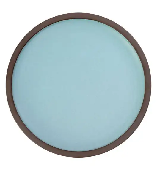 VERLO CHOCO Talerz płaski deserowy 20 cm, brązowo-niebieski