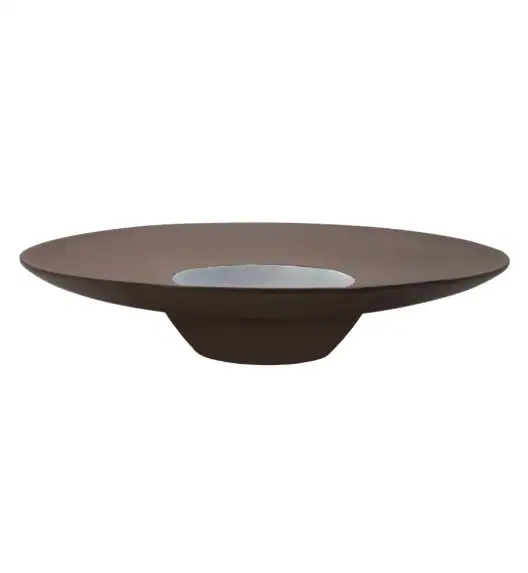 VERLO CHOCO Talerz głęboki do pasty 250 ml, 29 cm brązowo-biały
