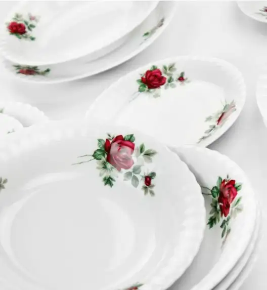 WYPRZEDAŻ! CHODZIEŻ IWONA B826 Komplet 6 talerzy: 3 TALERZY DESEROWYCH I 3 TALERZY GŁĘBOKICH 