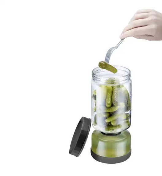 WESTMARK Słoik do odsączania 1300 ml, dwukomorowy z zakrętkami