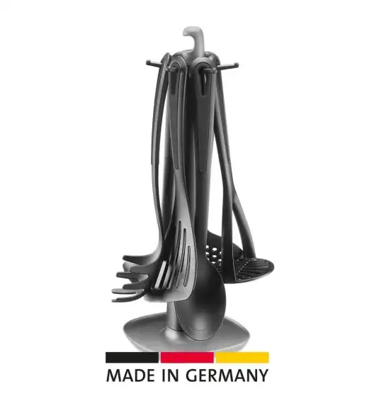 WESTMARK GENTLE Przybory kuchenne zestaw na stojaku / 7 el. czarny