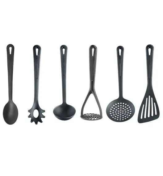 WESTMARK GENTLE Przybory kuchenne zestaw na stojaku / 7 el. czarny