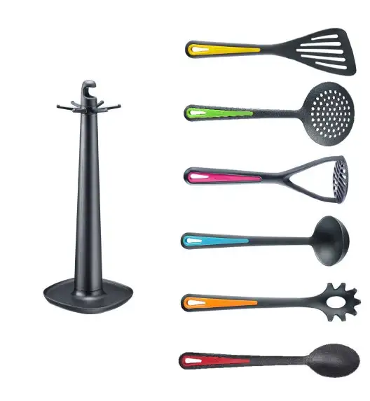 WESTMARK GENTLE Przybory kuchenne zestaw na stojaku / 7 el. kolorowy