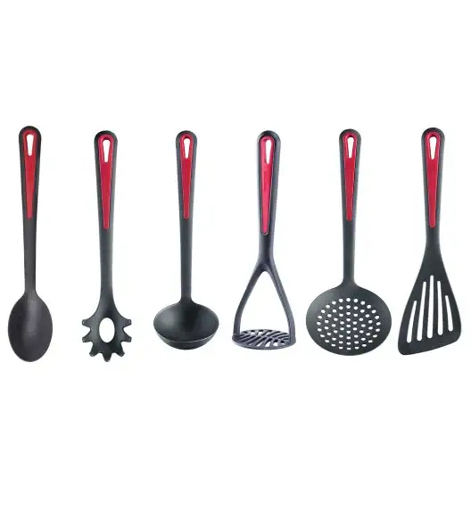 WESTMARK GENTLE Przybory kuchenne zestaw na stojaku / 7 el. czerwony