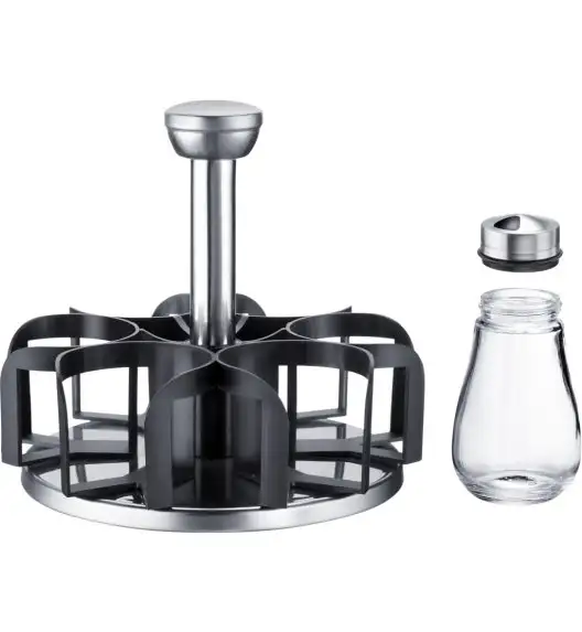 WESTMARK LISSABON Komplet 6 słoiczków na przyprawy na stojaku  7 el.