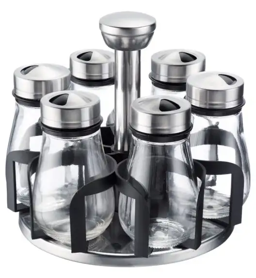 WESTMARK LISSABON Komplet 6 słoiczków na przyprawy na stojaku  7 el.