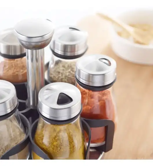 WESTMARK LISSABON Komplet 6 słoiczków na przyprawy na stojaku  7 el.