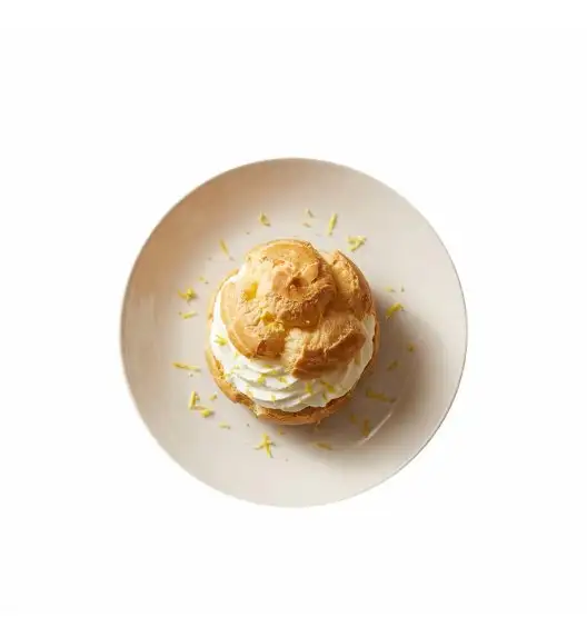 KAIA HOME AURA Talerz deserowy 18 cm / 12 sztuk ceramika ecru