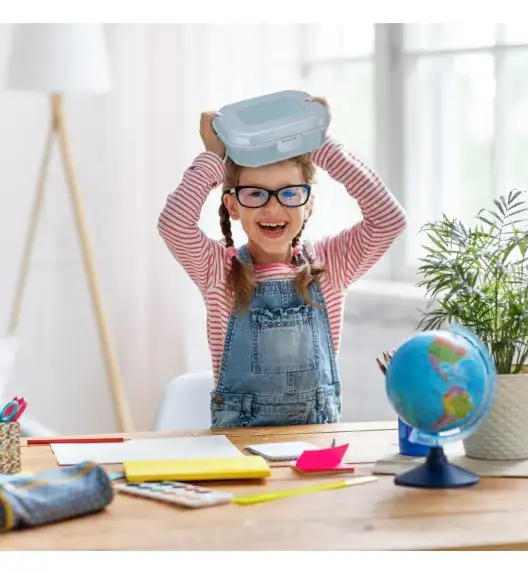 WESTMARK MAXI Pojemnik na przekąski lunchbox 935 ml, niebieski