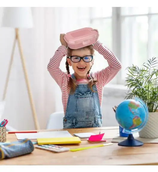 WESTMARK MAXI Pojemnik na przekąski lunchbox 935 ml, różowy