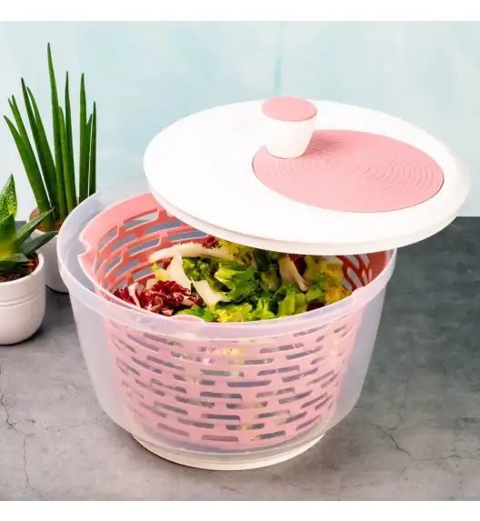 WESTMARK SPINDERELLA Wirówka do sałaty 4,4 l antypoślizgowa, różowa