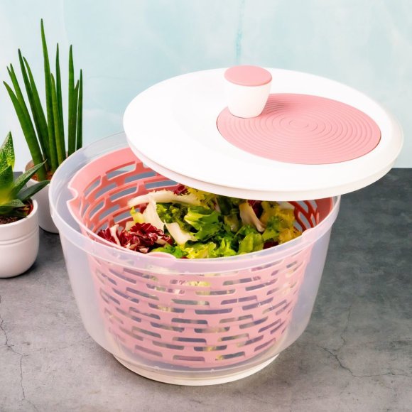 WESTMARK SPINDERELLA Wirówka do sałaty 4,4 l antypoślizgowa, różowa
