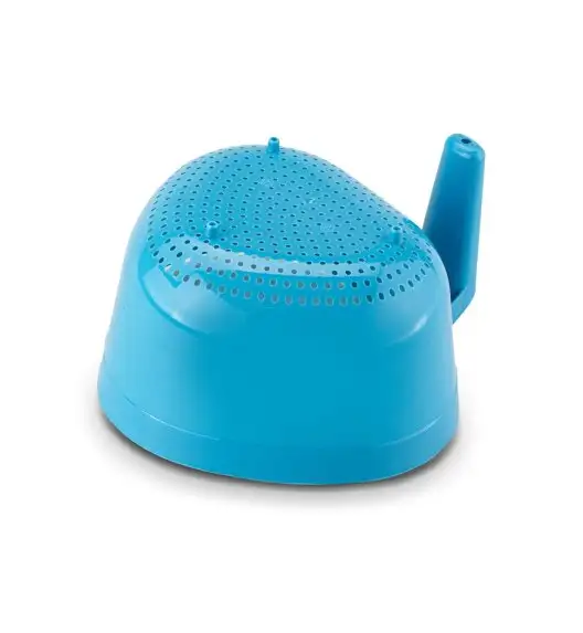 TADAR | GREAT PLASTIC DURSZLAK OWALNY Z RĄCZKĄ 26x22,5x11,5 CM NIEBIESKI