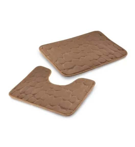 TADAR DYWANIKI ŁAZIENKOWE KPL.2 SZT. 40x60+ 50x40CM BRĄZOWE