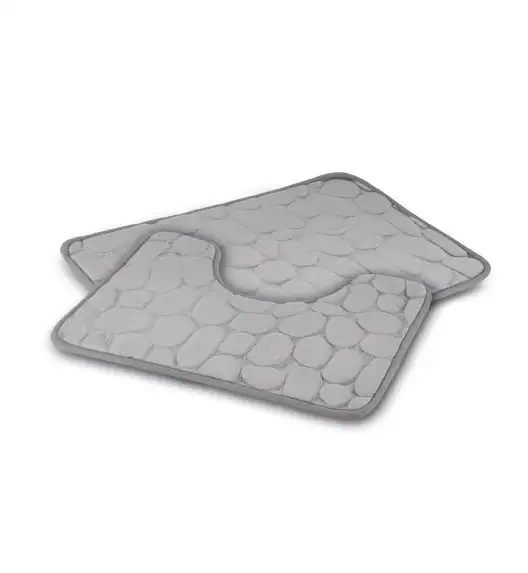 TADAR DYWANIKI ŁAZIENKOWE KPL.2 SZT. 40x60+ 50x40CM JASNO SZARE