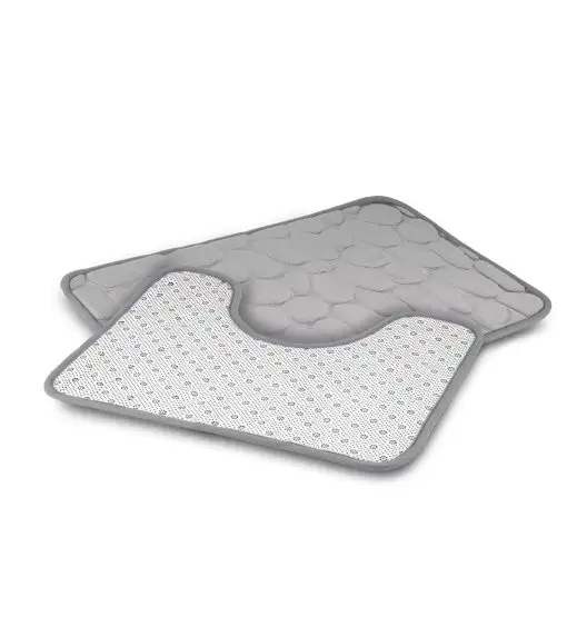 TADAR DYWANIKI ŁAZIENKOWE KPL.2 SZT. 40x60+ 50x40CM JASNO SZARE