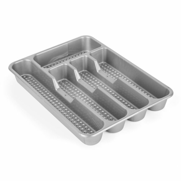 TADAR | HEGA WKŁAD DO SZUFLAD VENECIA 33,5x24,5x4 CM SREBRNY